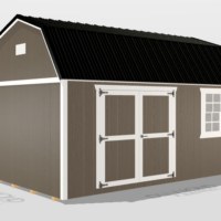 10x16 Lofted Garden Shed (painted) #6622 Rent to Own $208